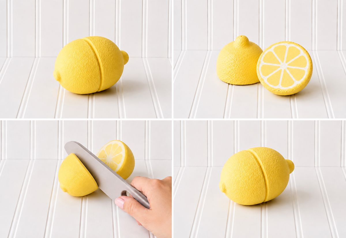 Magnetic lemon - Montessori Pretend Play Food