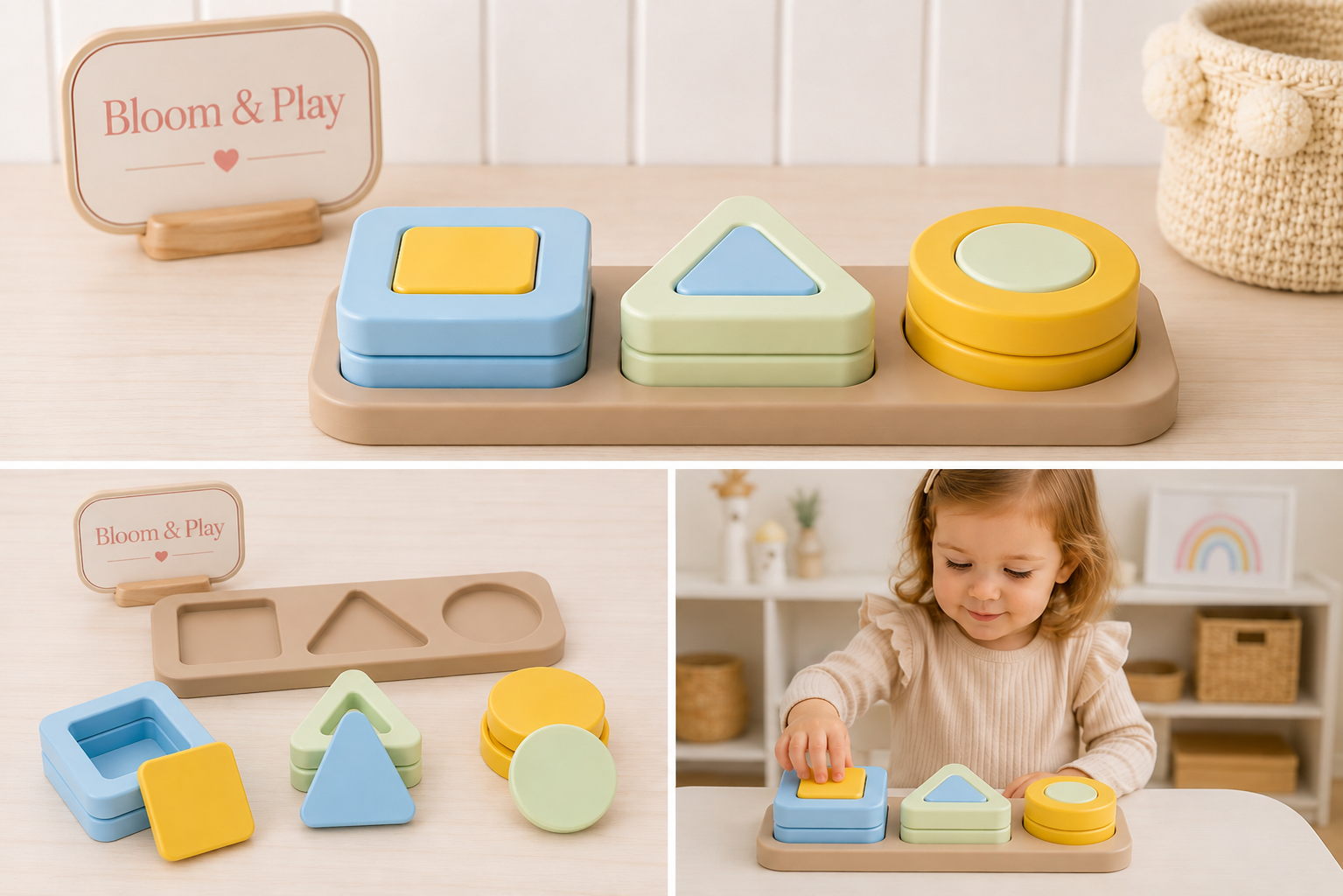 Shape Matching Montessori Toy