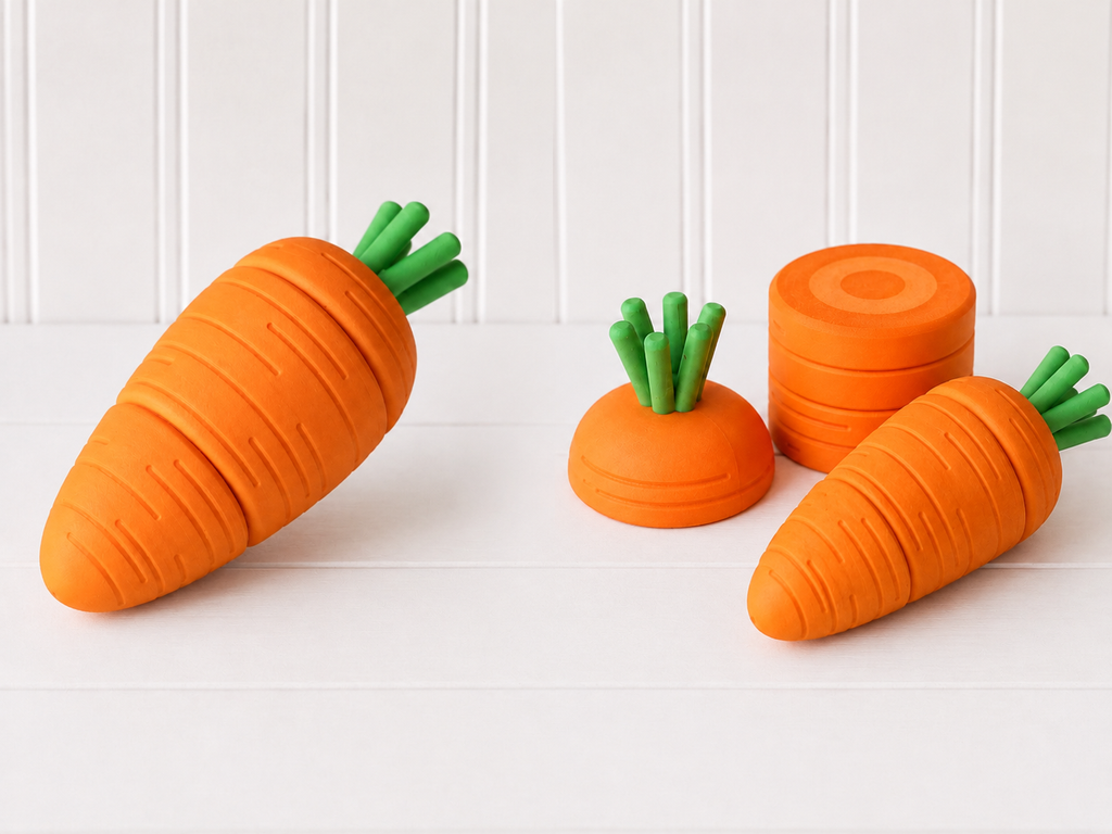Magnetic Carrot - Montessori Inspired Pretend Play Food