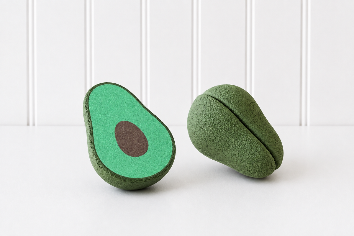 Magnetic Avocado - Montessori Pretend Play Food