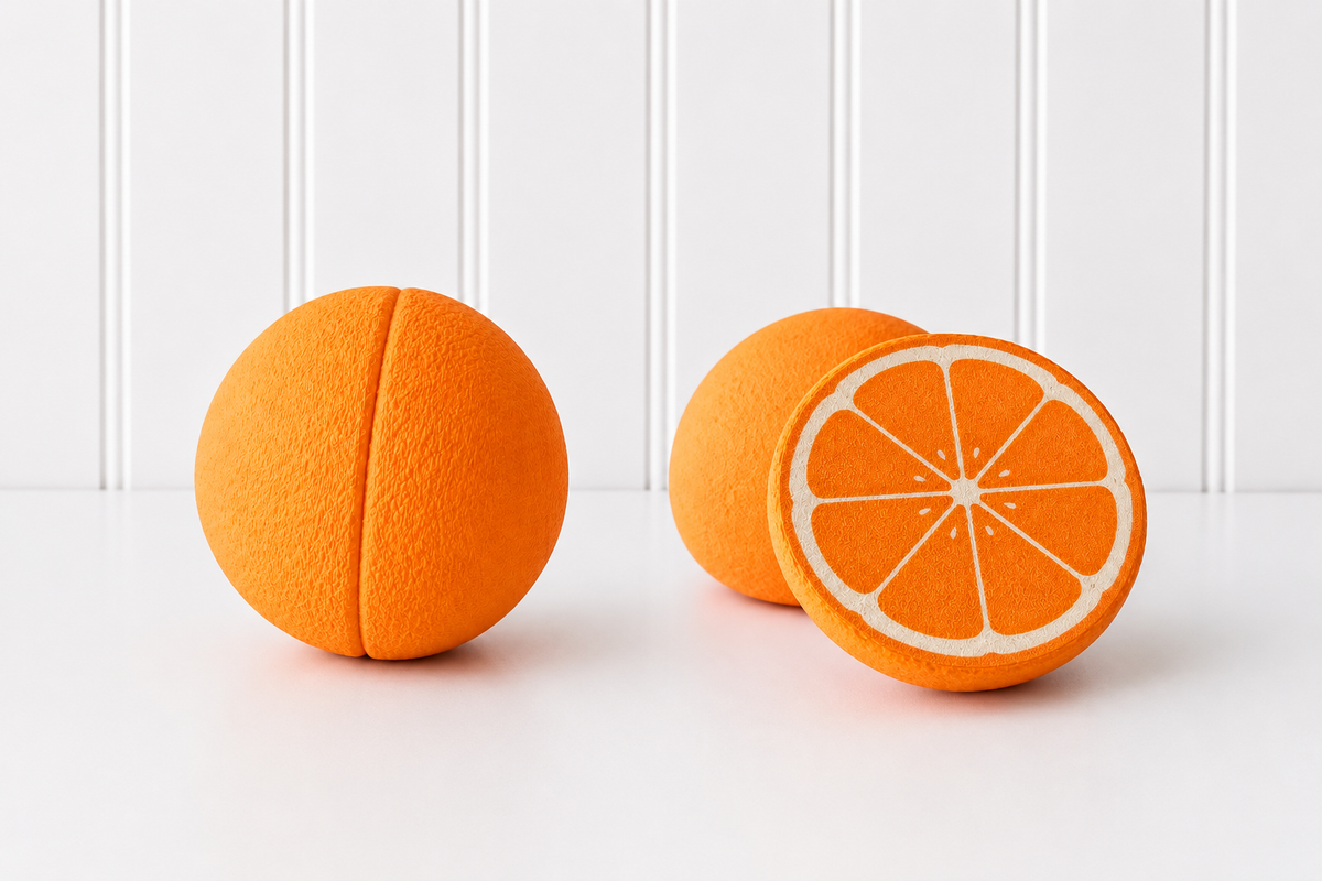 Magnetic Orange – Montessori Pretend Play Food
