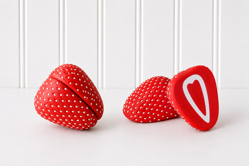 Magnetic Strawberry - Montessori Pretend Play Food