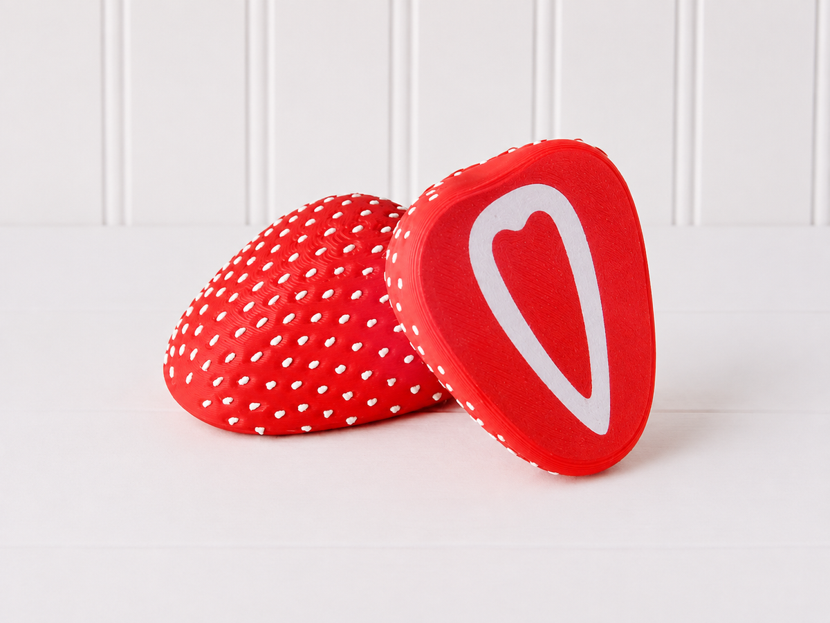 Magnetic Strawberry - Montessori Pretend Play Food