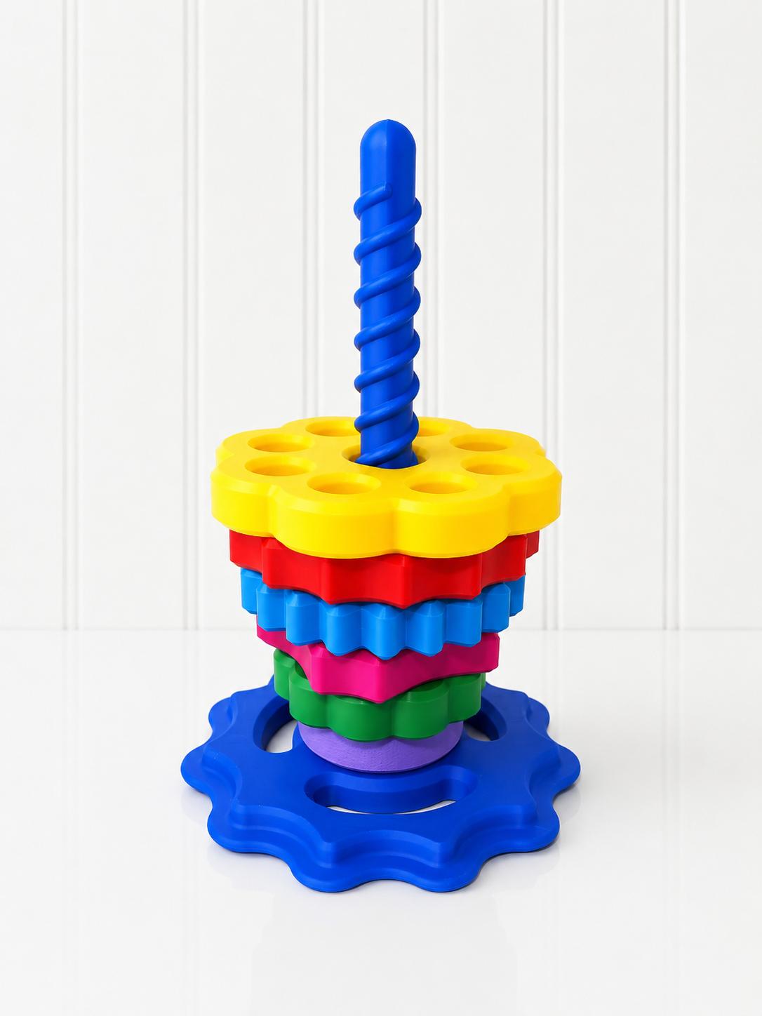 Montessori Rainbow Stacking Toy – 3D Printed Educational Toy