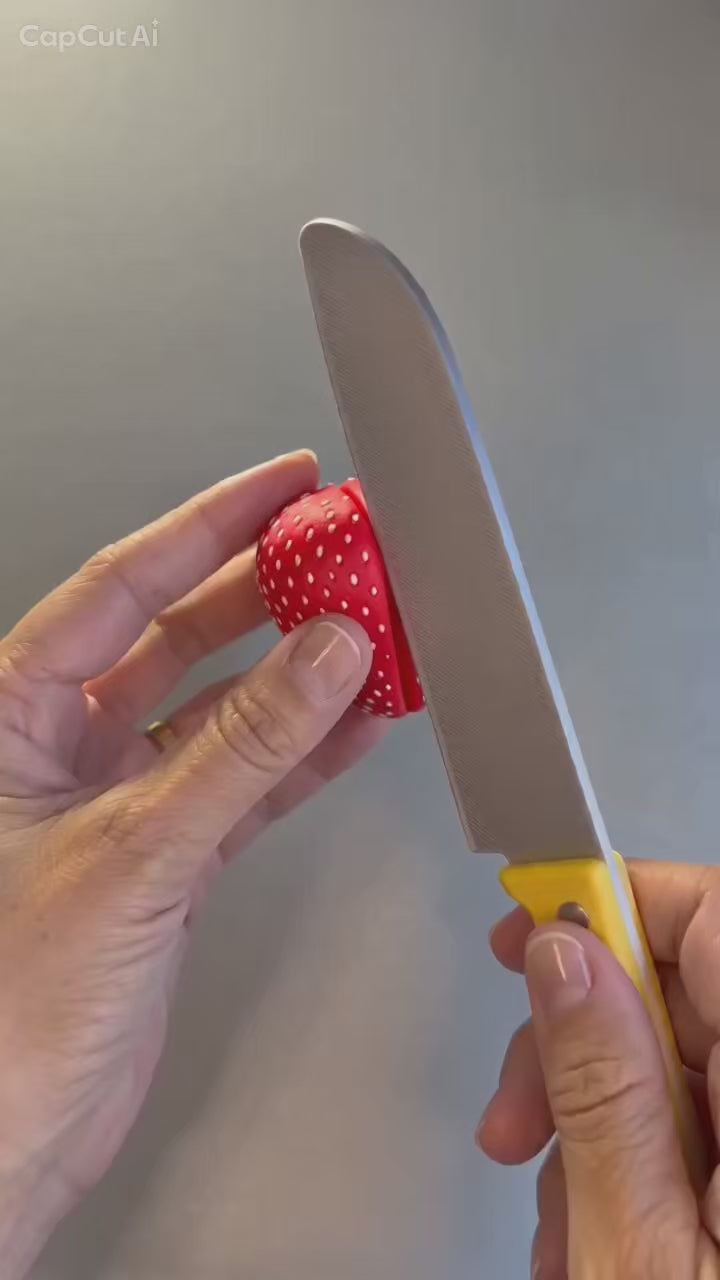 Magnetic Strawberry - Montessori Pretend Play Food